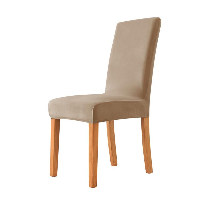 Silver Fox Velvet Chair Cover Velvet Cloth Elastic Home Hotel Dining Chair Dust Cover Chair Cover High-end Sense