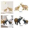 Big and Small Elephant Figurines Sculpture Tabletop Decoration Collection for