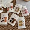 Wool Felt Cartoon Bread Slices Biscuits BB Clip Cute Bangs Side Clip Hairpin Funny Hair Clip Children's Hair Accessories