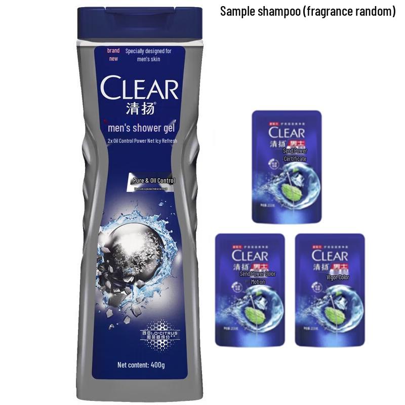 

CLEAR Men s Oil Control Shower Gel & Shampoo Set