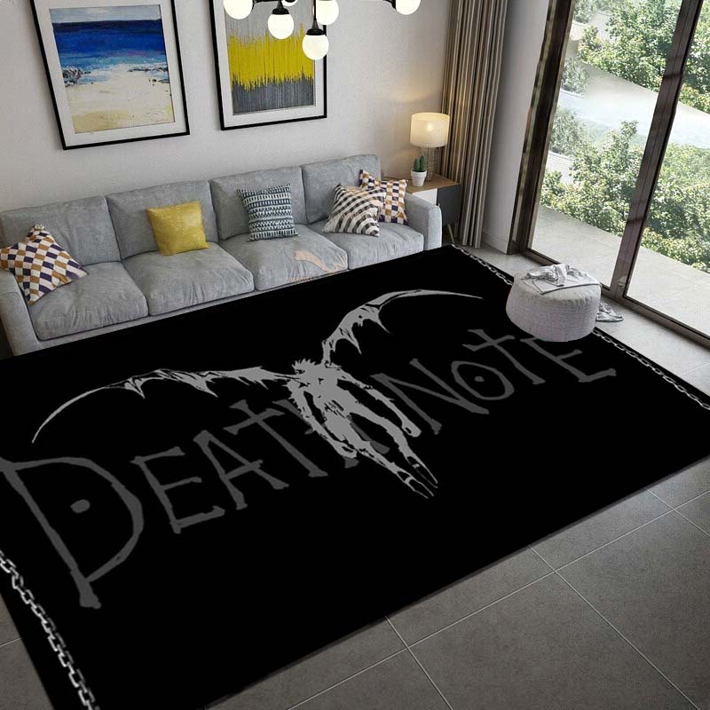 

3D печатный ковер DeathNote для гостиной, спальни, подарок, украшение для дома
