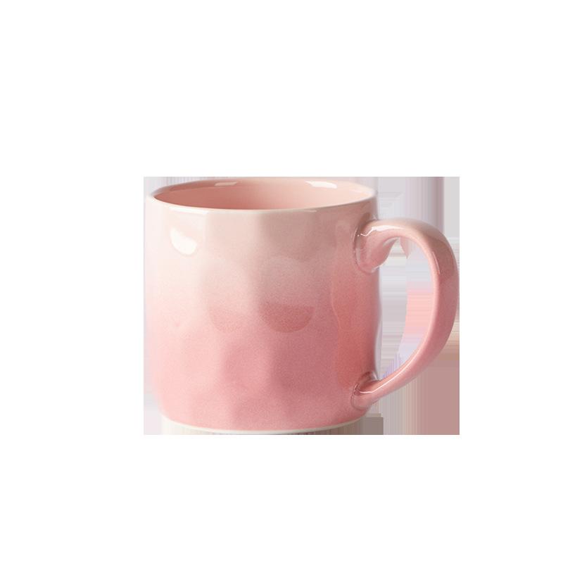 

Кружка с градиентом Высококачественная керамическая чашка Бытовая чашка для воды Чашка для завтрака для пары Офисная чашка для кофе 360ml