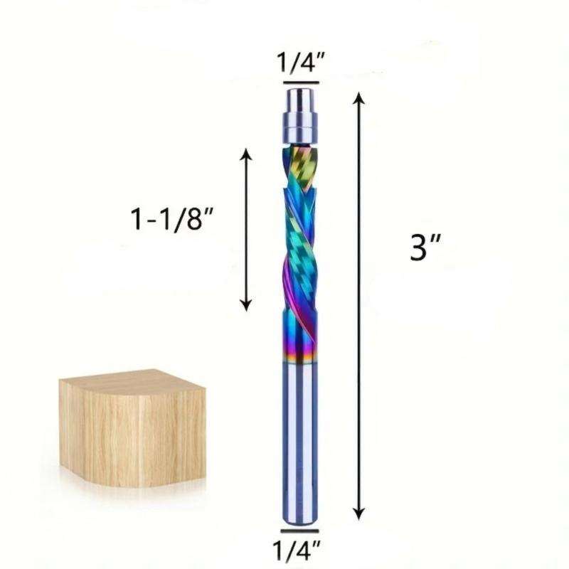 Professioneller Wolframstahl Kantenfräser Bit 1/4 Zoll Schaft Holz Kunststoff Kanten Schneidwerkzeug Mit Erhöhter Haltbarkeit