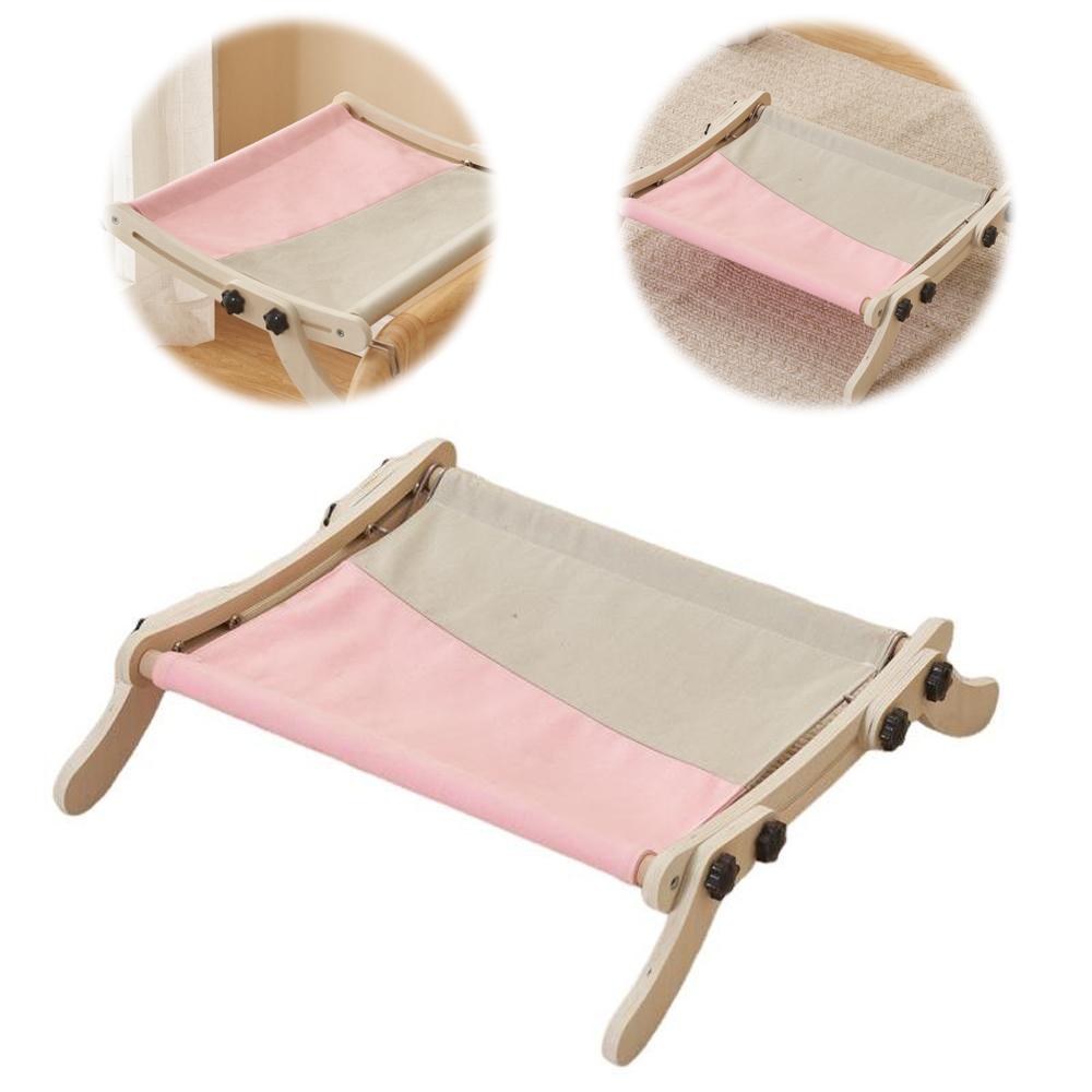 Holz Haustier Katze Fensterbett Hängematte Katze Heizkörperbett Katze Fensterplatz Für Wohnungskatzen Verstellbar Hält Bis Zu 18kg Wird Für Fenster Verwendet