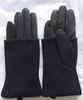 Unisex Patchwork Sheepskin Leather Gloves for Outdoor Cycling and Motorcycle Use