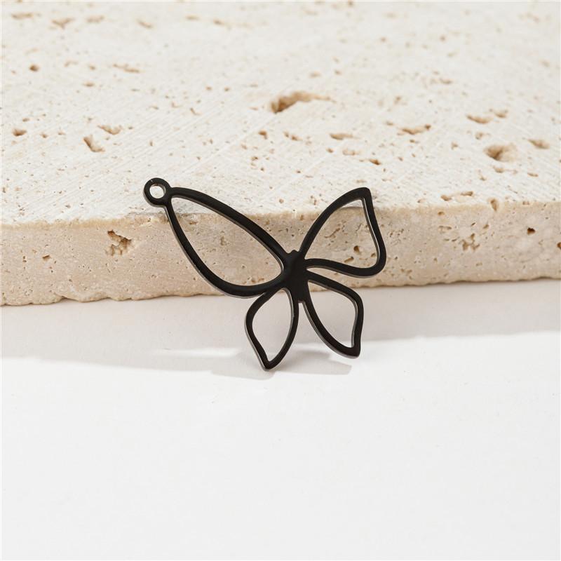 5Pcs/Lot Mini Stainless Steel Charms Fashion Metal Leaf Flower Butterfly Sun Pendants for Makings DIY Jewelry Handmade Craft