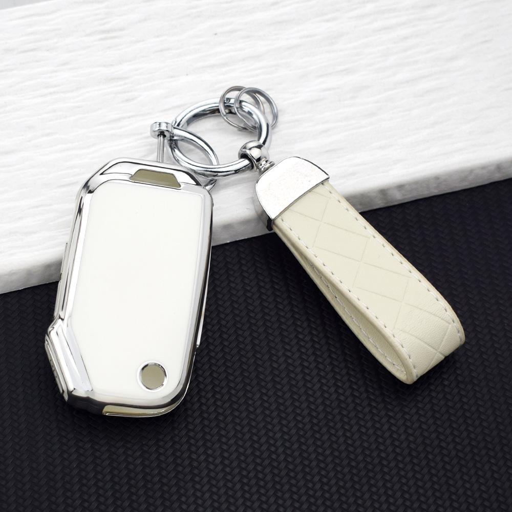 Premium Soft TPU Remote Key Fob Protective Cover for Kia Sportage Seltos K3 Forte Cerato Ceed Sorento 2018-2023 Key Case Rings