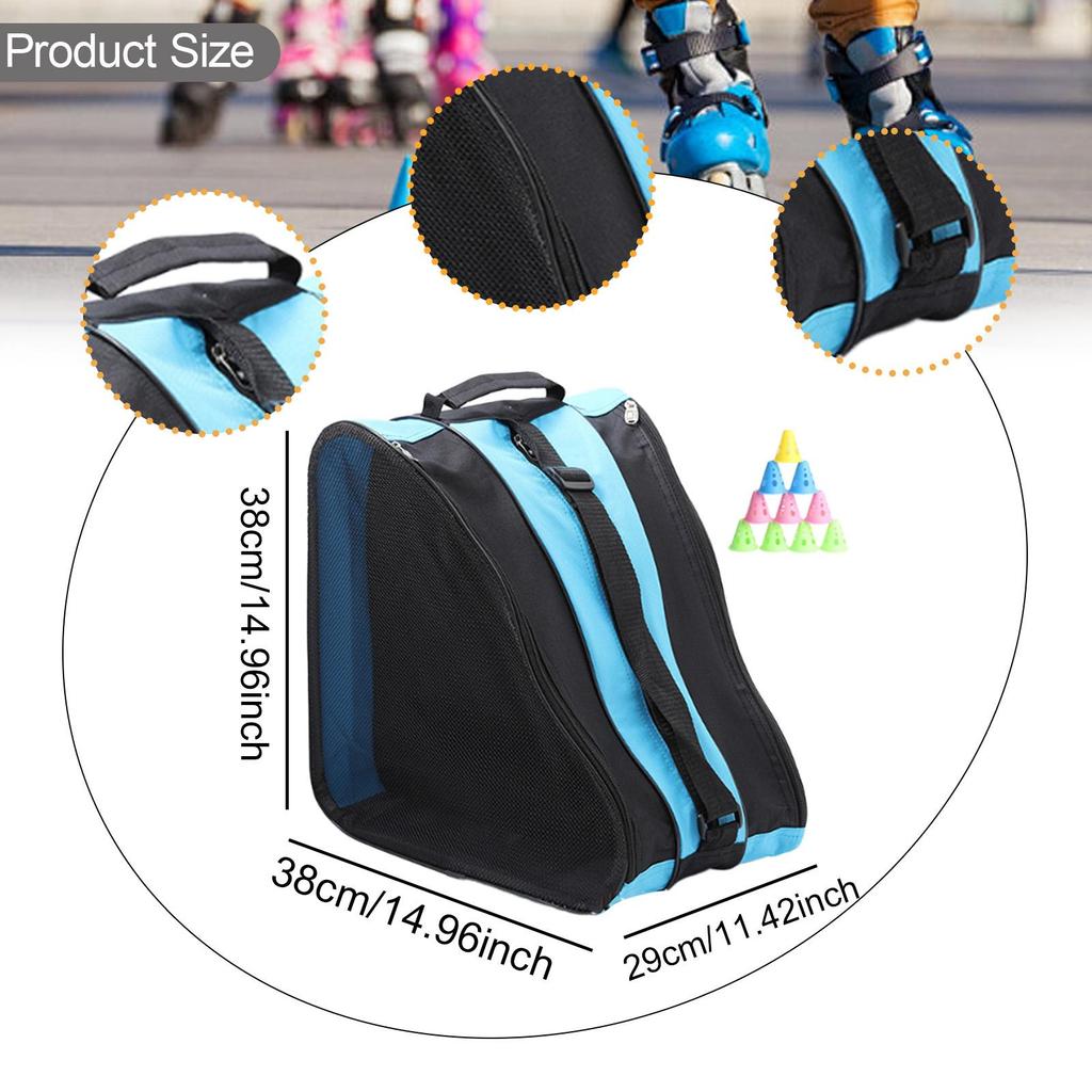 Practical Wear Resistant Inline Skate Carrier Blue