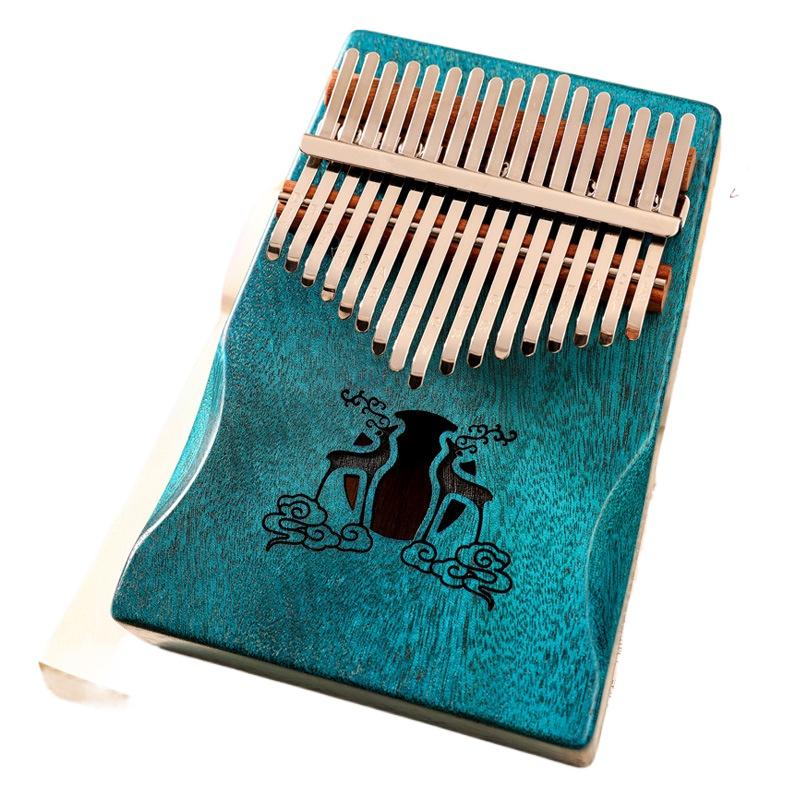21 Key Mahogany Kalimba 17 Key Thumb Piano Finger Piano Mbira for Beginner Gifts for Adults/Kids