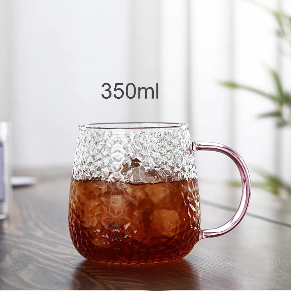 Japanese glass water mug simple creative coffee mugs household breakfast milk cup high temperature resistant office teacup