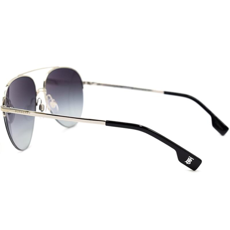 Burberry Modern Urban Sunglasses Asian Men's Silver Grey