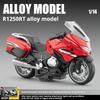1:14 R1250Rt Q-version Tung Motorcykel Simulering Legeringsmodell Leksak Ljus & Ljud Samlarprydnad Skrivbordsdekoration