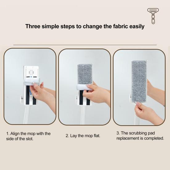 Stainless Steel Long Handle Mini Mop 360 Degree Rotatable Mop