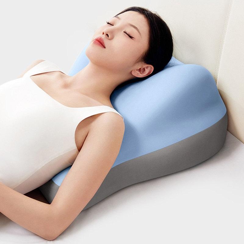 7 in 1 Multifunctional Slope Pillow Butt Cushion for Couples Pregnanly Pillow To Read in Bed Waist Cushion At Home Sitting Blue