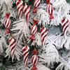 Portable Candy Cane Christmas Decors Elegant Spirals Candy Christmas Tree Hanging Ornament Home Decoration