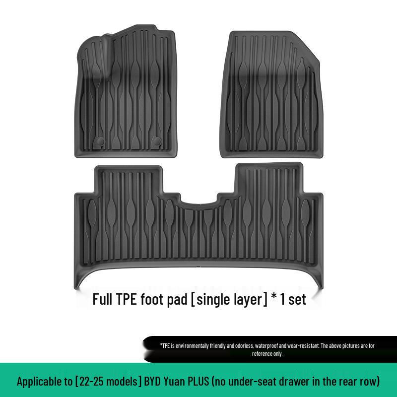 Eco-Friendly TPE Floor, Trunk, and Backrest Mats for BYD Series Cars