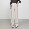 1116 Autumn Casual Pants Mopping Wide-leg Pants Commuting Fashion Casual High-waisted Yuppie Pants Versatile Suit Wool Tencel