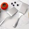 2pcs Stainless Steel Cooking Spatula Set, Baking Pan Scraper, Flat Spatula, Pancake Flipping and Hamburger Spatula, Wok Flat Spatula