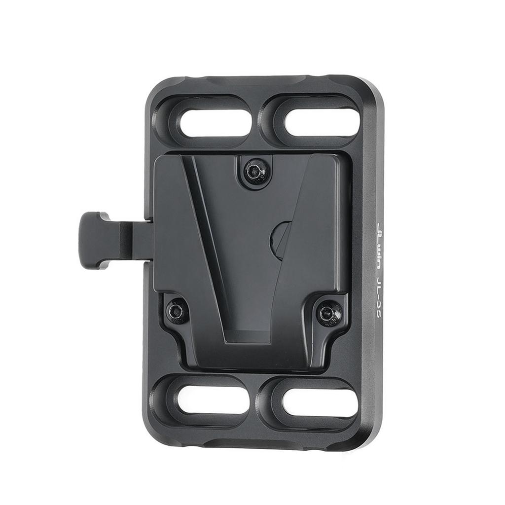 JLwin JL 35 Mini V Lock Battery Adapter Plate V Mount Battery Plate Aluminum Alloy with 1 4 Inch 3 8 Inch Screw Hole