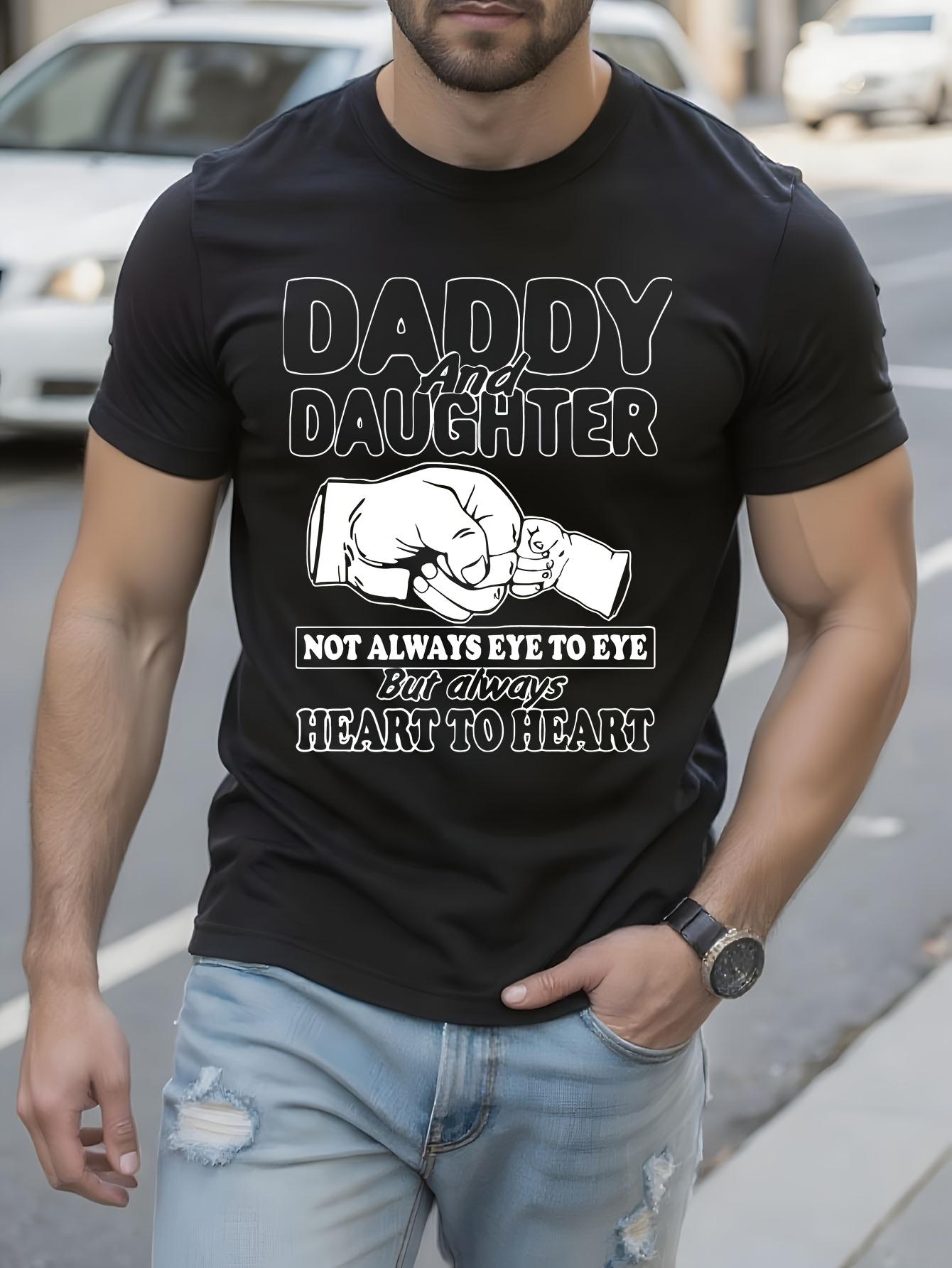 Daddy Daughter Bond Tshirt Heart to Heart Connection Fath... L