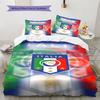 Italien Muster Bettwäsche Set Bettbezug Kissenbezug Heimdeko Geschenk (1 Bettbezug + 2 Kissenbezüge, ohne Füllung)