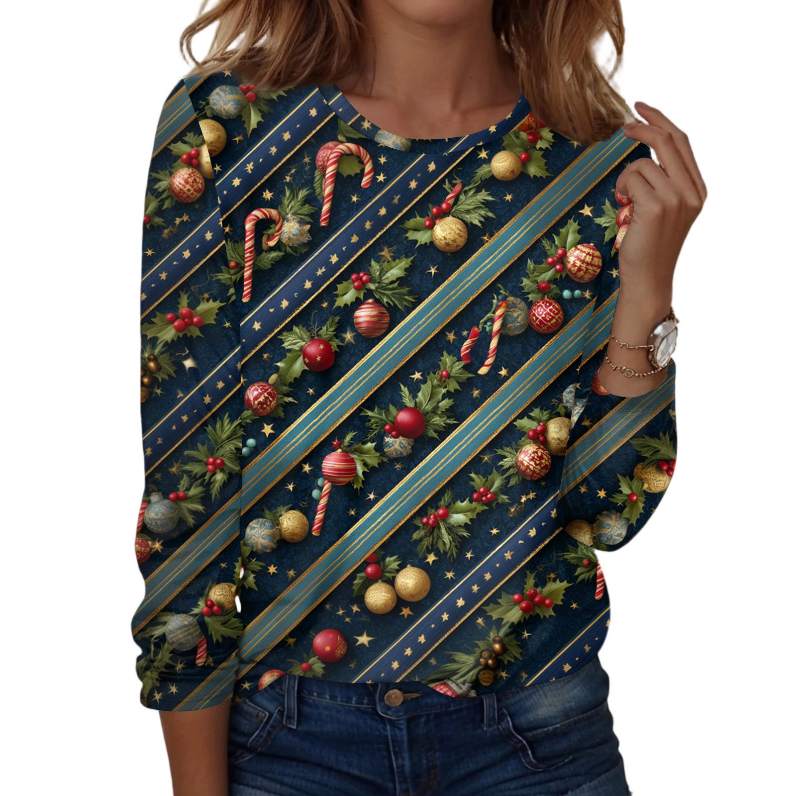 

Женская мода Повседневная футболка с V-образным вырезом, длинными рукавами и декоративными пуговицами S