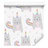 Animals Wallpaper Kittens and Stars for Living Room and Bedroom 50x1000