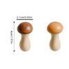 Daily Zakka Grocery Ancient Wood Mushroom Chopsticks Wooden Cute Chopsticks Mushroom Crafts Or Parts 3.9 * 2.1cm
