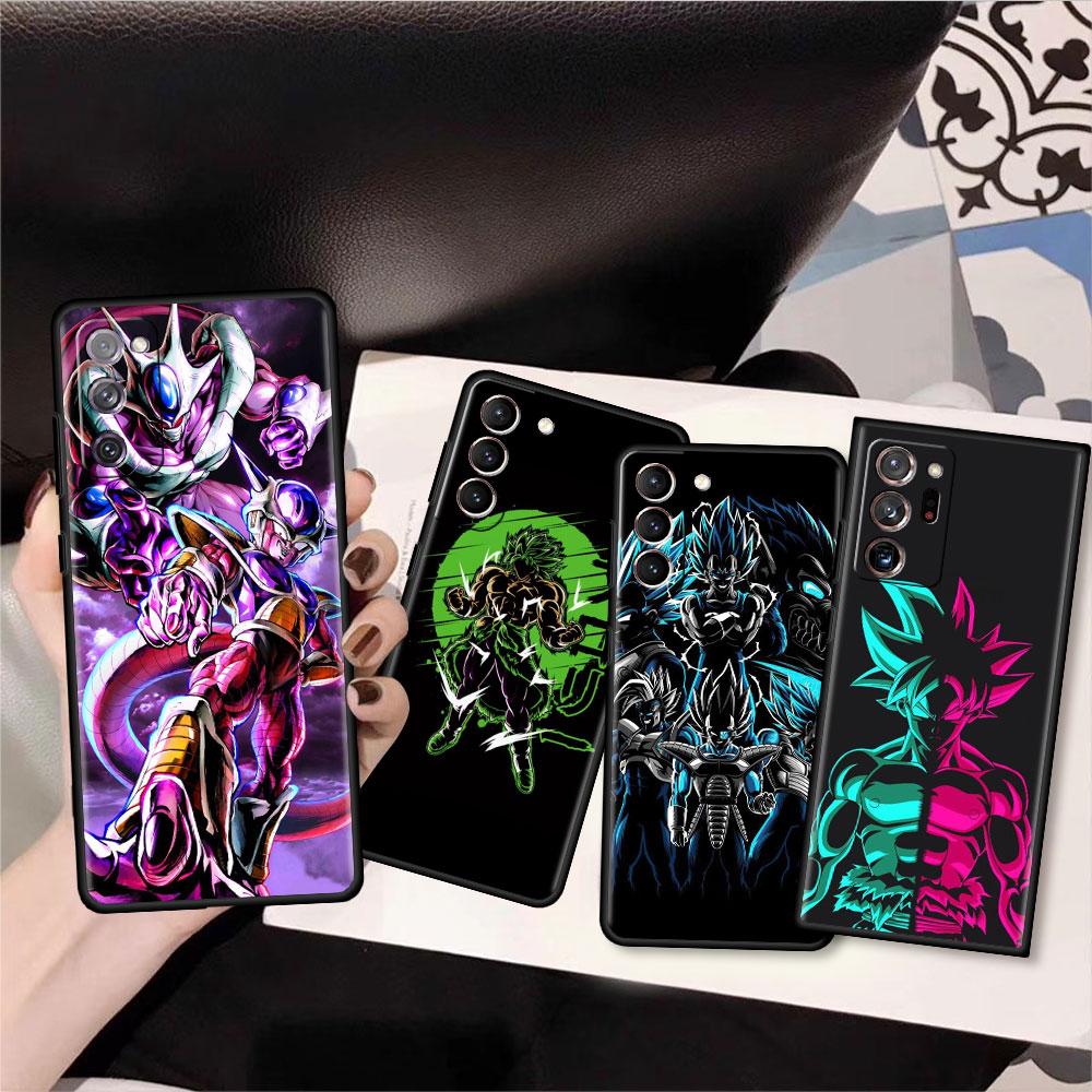 Phone Black Soft Case For Samsung Galaxy S22 S21 S20 Ultra FE S9 S8 S10 Plus Note 20 10 9 Fundas Cover Saiyan Cool Vegetas