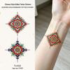 Chinese Style Waterproof Phoenix & Koi Tattoo Sticker - Long-lasting, Aesthetic Dunhuang Design for Arm & Collarbone