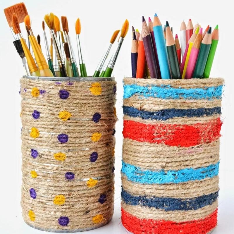 DIY Special 3 Strand Colored Hemp Rope Set for Hanging Tags and Photo Wall, Natural Yellow Hemp String for Decor, 10 Meters