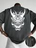 Creative Front and Back Printed Round Neck TShirt Made of Pure Trendy and Fashionable Short Sleeves for Summer Casual Style Top