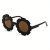 Fresh Cute Sweet Trendy Flower Round Fashion Sunglasses, Boys Girls Outdoor Sports Vacation Travel Supply Photo Prop Eyewear
