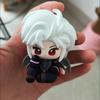 2pcs/Set Love And Deepspace Cute Sylus Silver Wing Demon Qin Che Chibi Figure Mini Anime Doll Ornament Otome Game Model Toy Gift