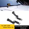 Base staffa faretto cofano, compatibile con Nissan Patrol 3.0 GR Y61 97-04 e Nissan Safari Y61.