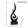 Modern Abstract Resin Desktop Ornament Flame Play Pearl Sculpture Office Living Room Bar Entryway Decor
