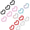 Car stickers mosaic pixel style love heart-shaped car stickers window glass body bumper decoration waterproof stickers 6PCS/1SET