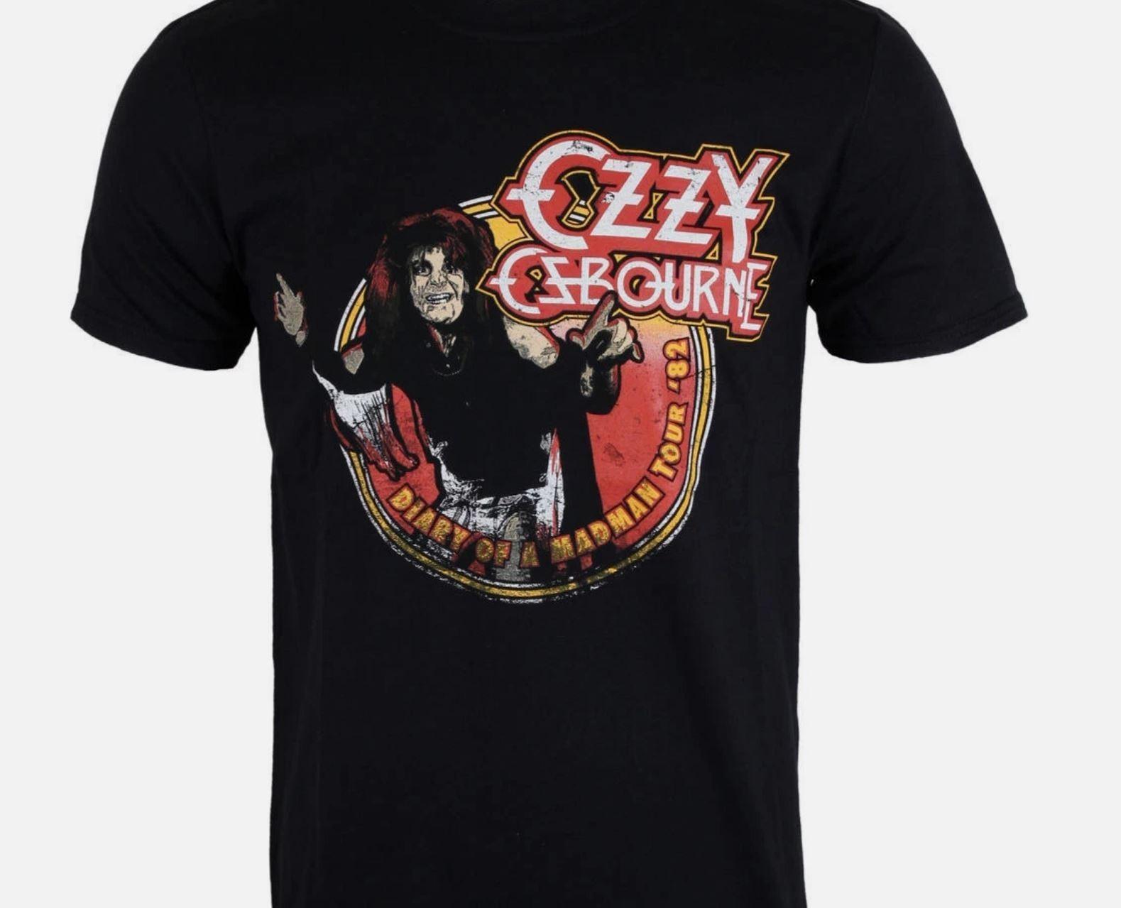 Rip Vintage T-shirt metal men Ozzy Osbourne Diary of a Madman ROCK OFF 2 M