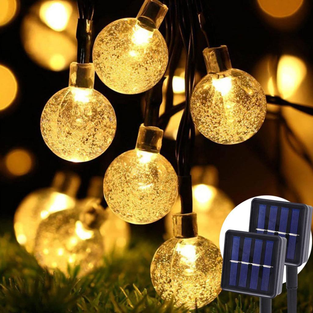 Best-Selling Super Bright LED Solar String Bubble Lights for Outdoor Camping Atmosphere