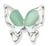 Luxury 3D Silver Cat Eye Butterfly Nail Art Rhinestones
