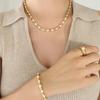 Retro Chinese Ethnic Style Jewelry Set: Freshwater Pearl Necklace & Bracelet