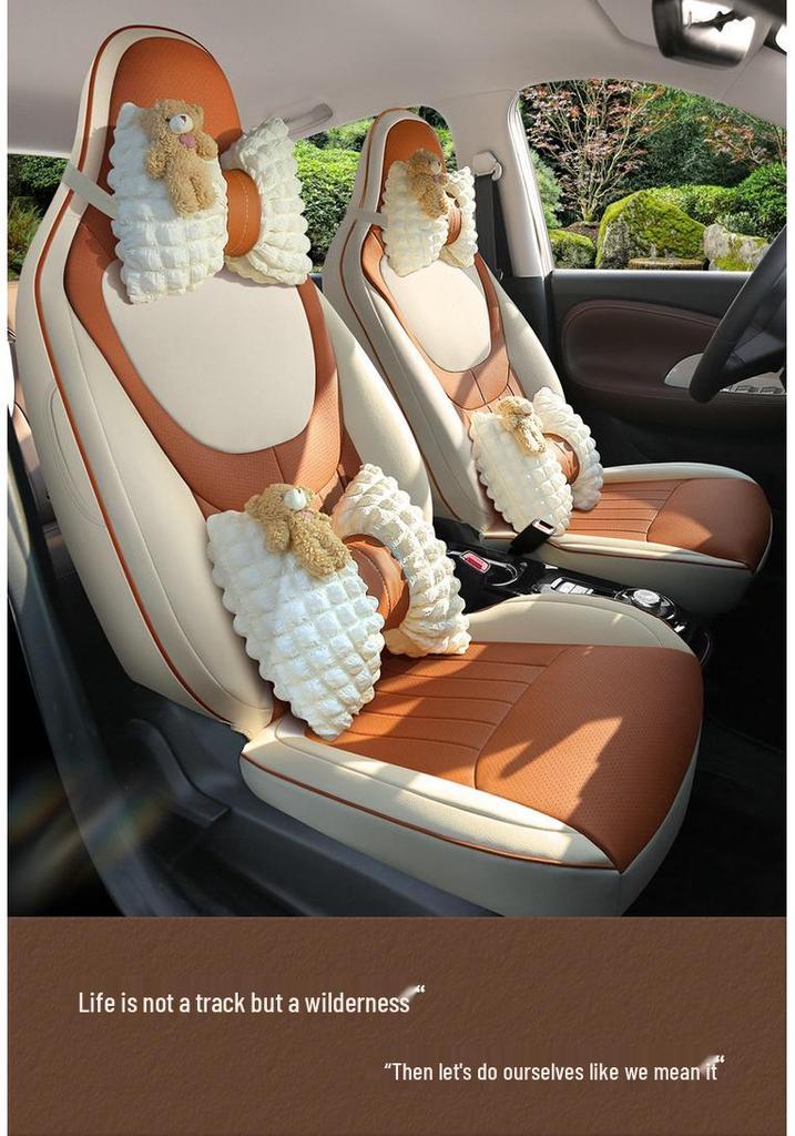 Wuling Hongguang Mini Gen 3 Leather Cartoon Seat Covers for Women