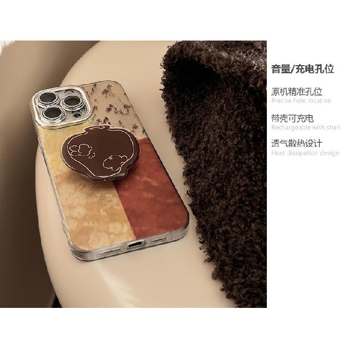Chinese-style retro bottle iPhone 16 phone case, suitable for iPhone 17, Apple 15 Pro Max, lens film, new Chinese style 12, 13