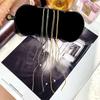 925 Sterling Silver Long Tassel Chain Stud Earrings - European & American Style Dangle Earrings