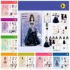 No Cutting Paper Doll House Girl DIY Toy DIY Cute Princess Book Paper Doll Quiet Book  Toy for Kids