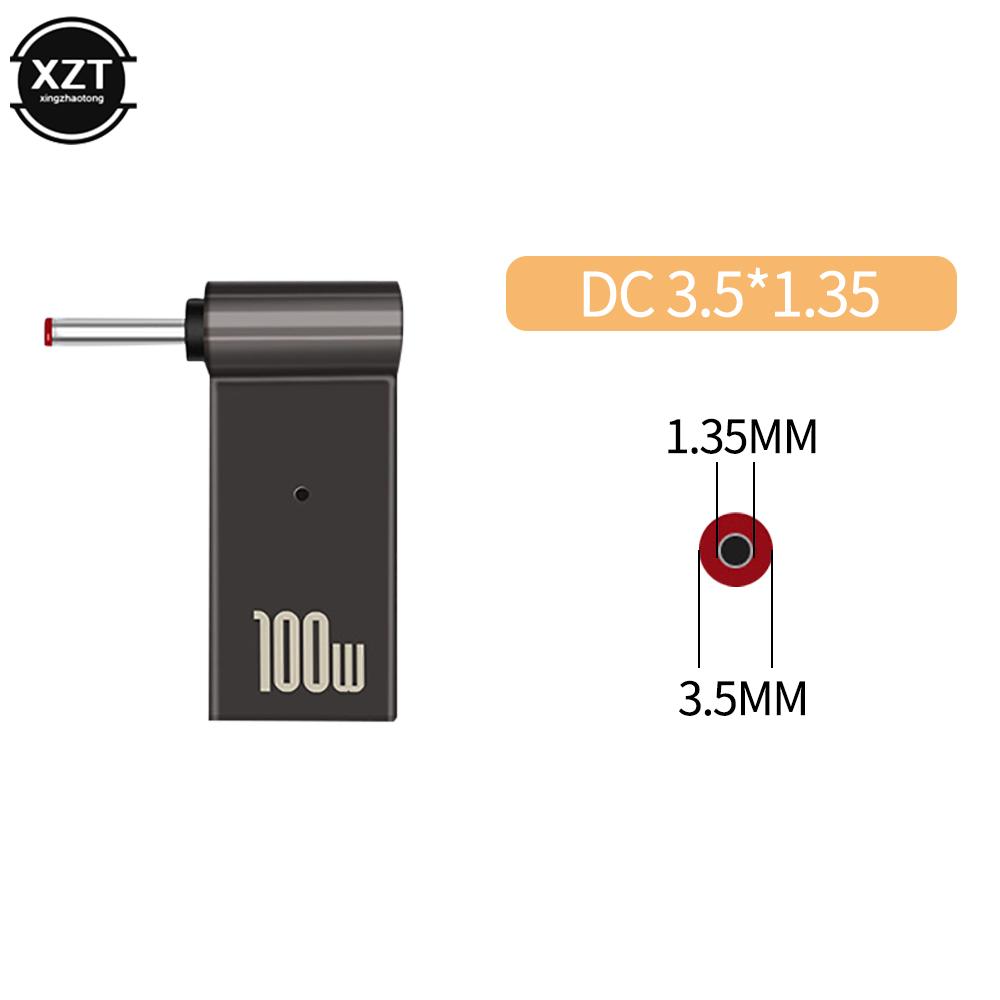 

5A 100W PD Конвертер Тригерний Роз єм DC до Type C Гніздо 5.5/7.4 Цинковий Сплав зі Світлодіодом Адаптер Живлення для Ноутбуків Dell/HP/ASUS