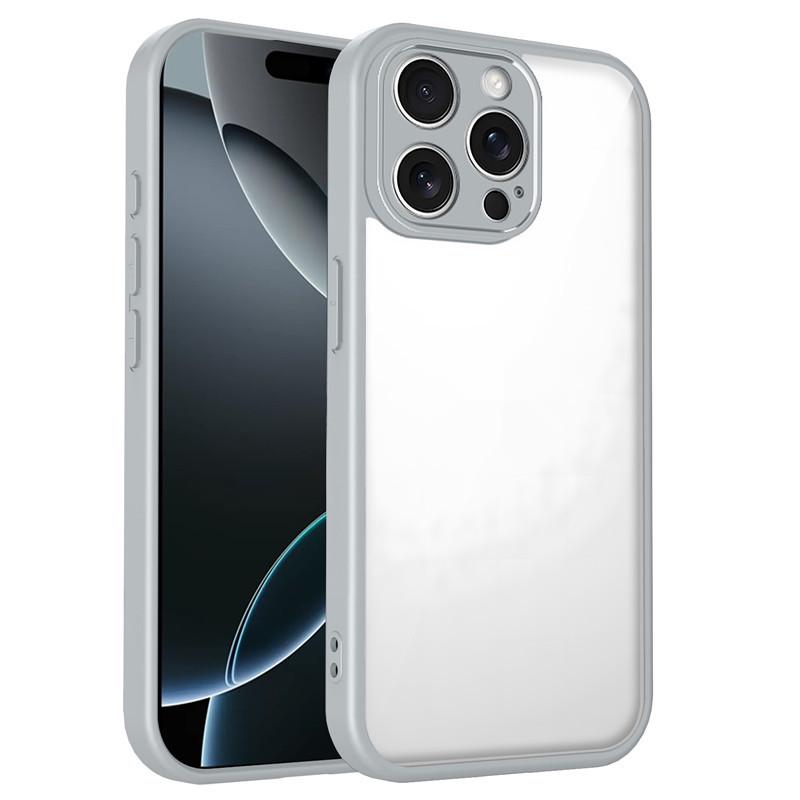 Frosted Two-in-One Transparent Phone Case for iPhone 17 Pro Max, Compatible with Apple Models 14-17