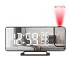 Multifunctional Mini USB Electric Projector LED Display Digital Desk Clock with Mirror Projection Alarm Radio