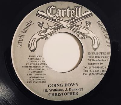 7inch Record CHRISTOPHER MELODY - Going Down NONE Cartell 2001 Jamaica Reggae, Ska & Dub Used