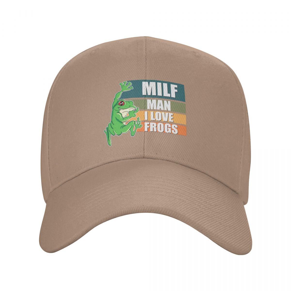 

Man I Love Frogs Milf Meme Art Baseball Caps Snapback Men Women Hats Outdoor Cap Streetwear Baseball Hat Casquette One Size